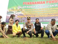 Peringati Hari Hutan Sedunia, Kapolres Kuansing Gaungkan Program 1000 Pohon Bersama Generasi Muda