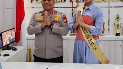 Kapolres Jhon Lois Letedara Dukung Penuh Wahyu Trinanda Puteri di Grand Final Duta Pariwisata Riau 2026