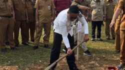 Menuju Pelalawan Kota Aren, Bupati Lakukan Kick off Penanaman Bibit Aren