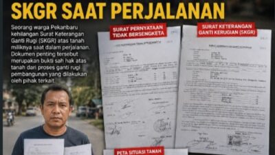 Warga Pekanbaru Kehilangan Surat Tanah SKGR, Diduga Tercecer Saat Perjalanan