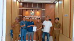DPC Serikat Pekerja Nasional Kabupaten Pelalawan Resmi Serahkan SK Pemberitahuan Kepengurusan ke Disnaker Kabupaten Pelalawan